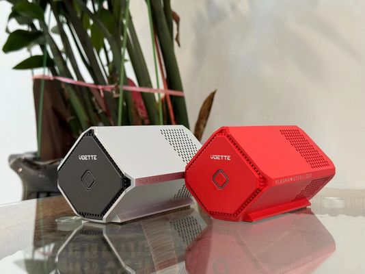 เครื่องทําความสะอาดอากาศขนาดเล็กขนาด 3-10m2 ด้วยแบตเตอรี่ 4800 MAh และระดับเสียงต่ํา 27 DB